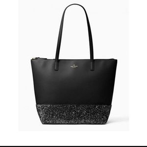 Black Kate Spade Penny Greta Court purse